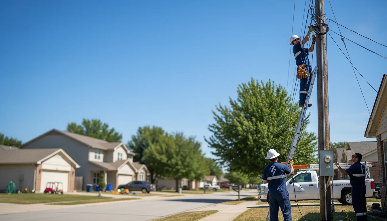 Residential electrician providing installation services in Aimwell, LA